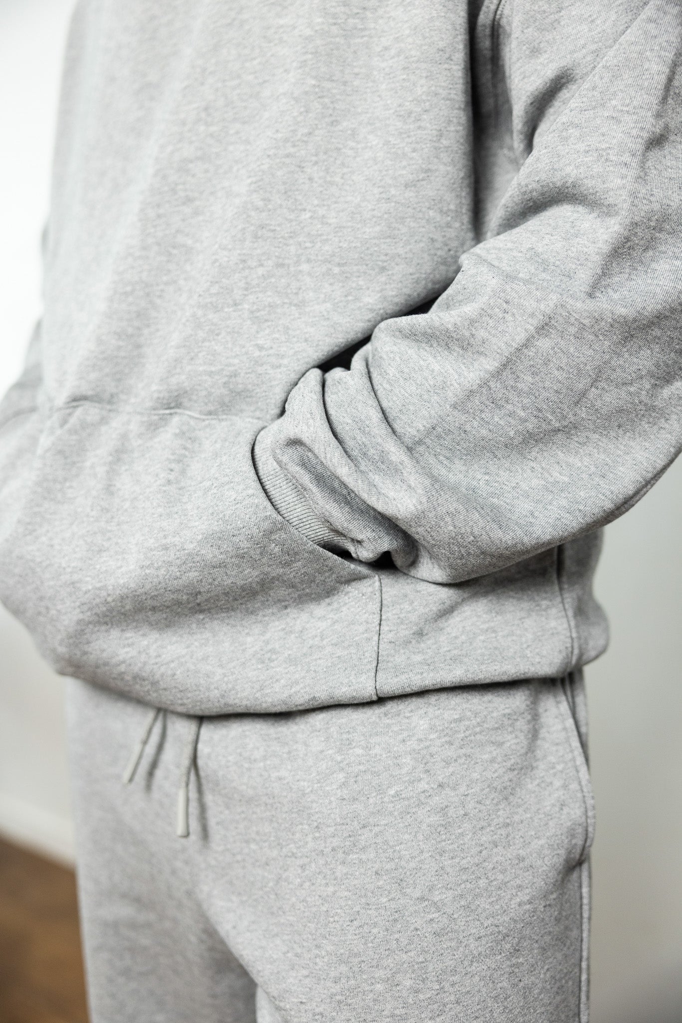 Cotton Fleece Set - Heather Grey