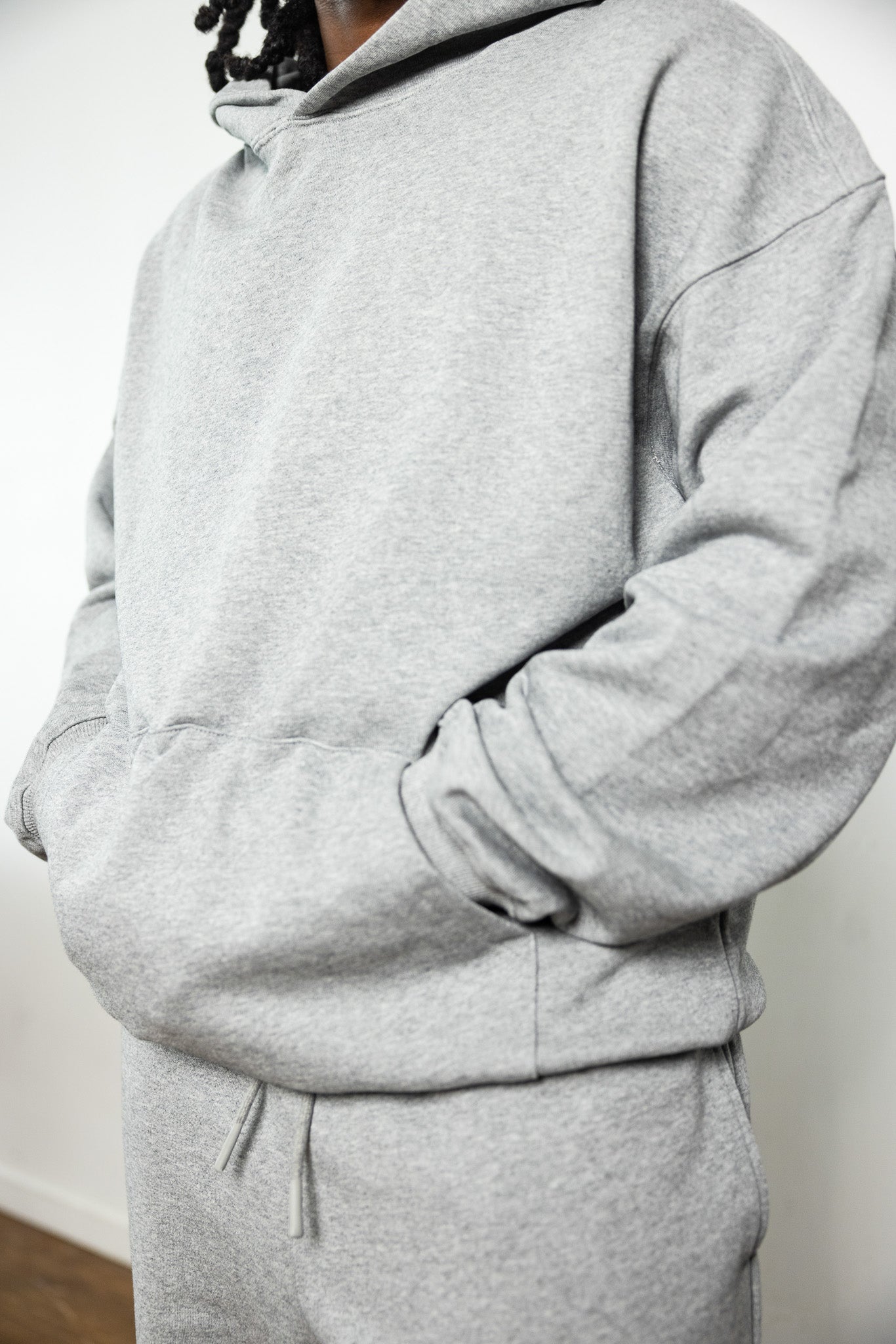 Cotton Fleece Set - Heather Grey