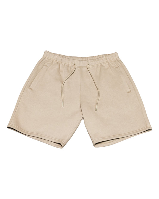 Canvas Fleece Shorts - Khaki