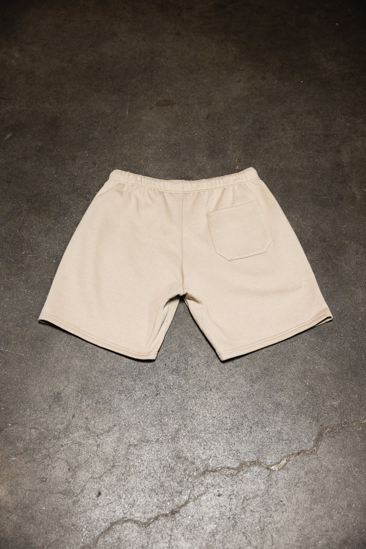 Canvas Fleece Shorts - Khaki