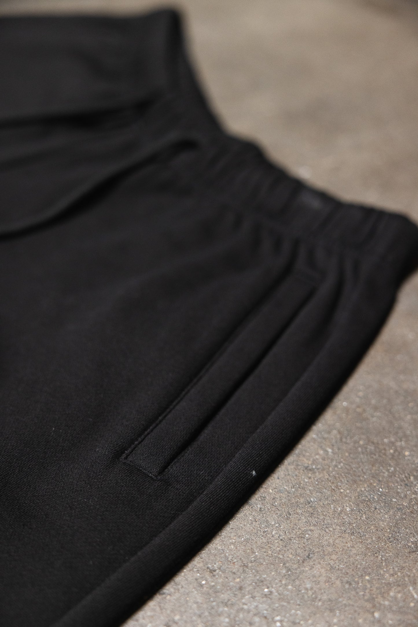 Canvas Fleece Shorts - Black