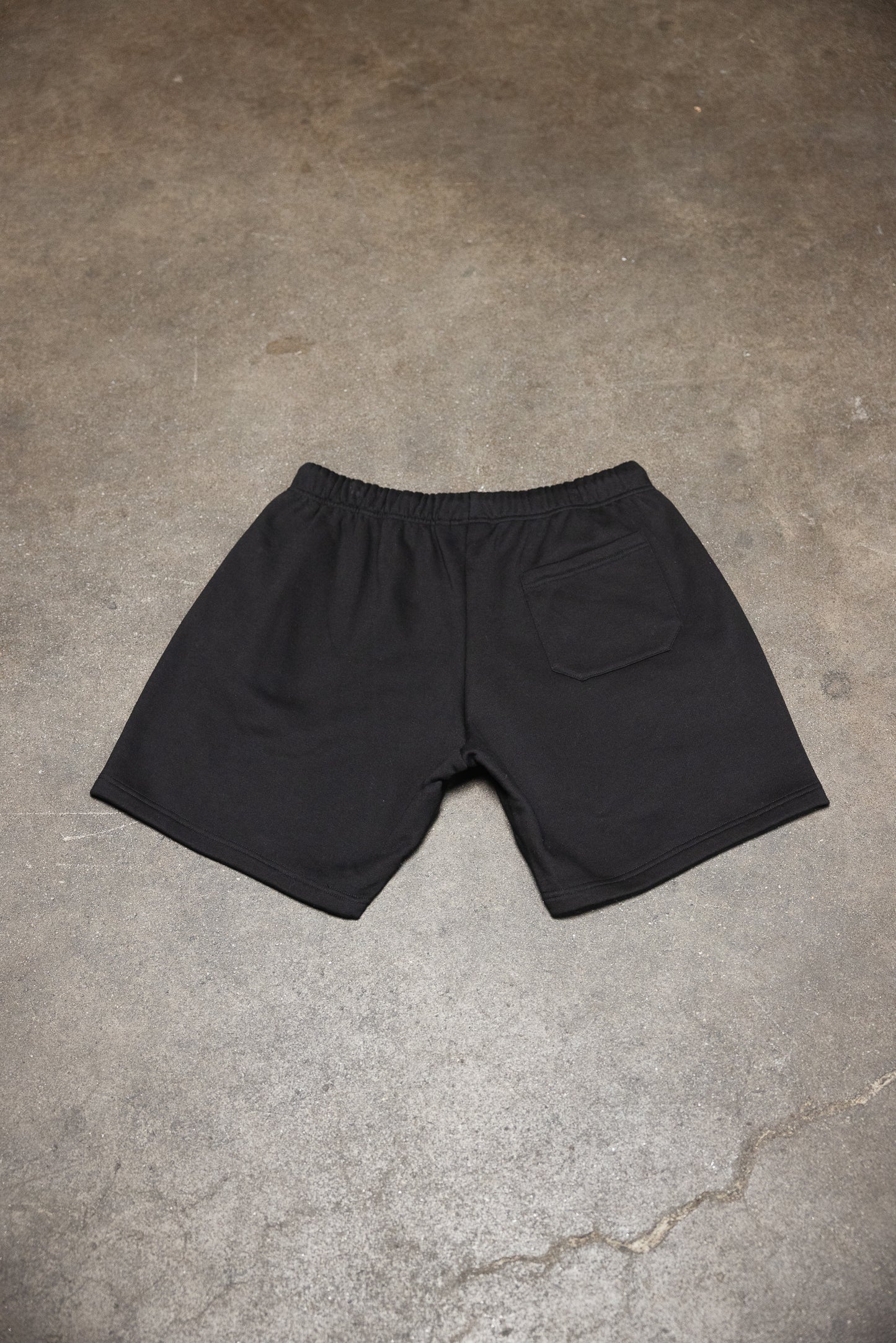 Canvas Fleece Shorts - Black