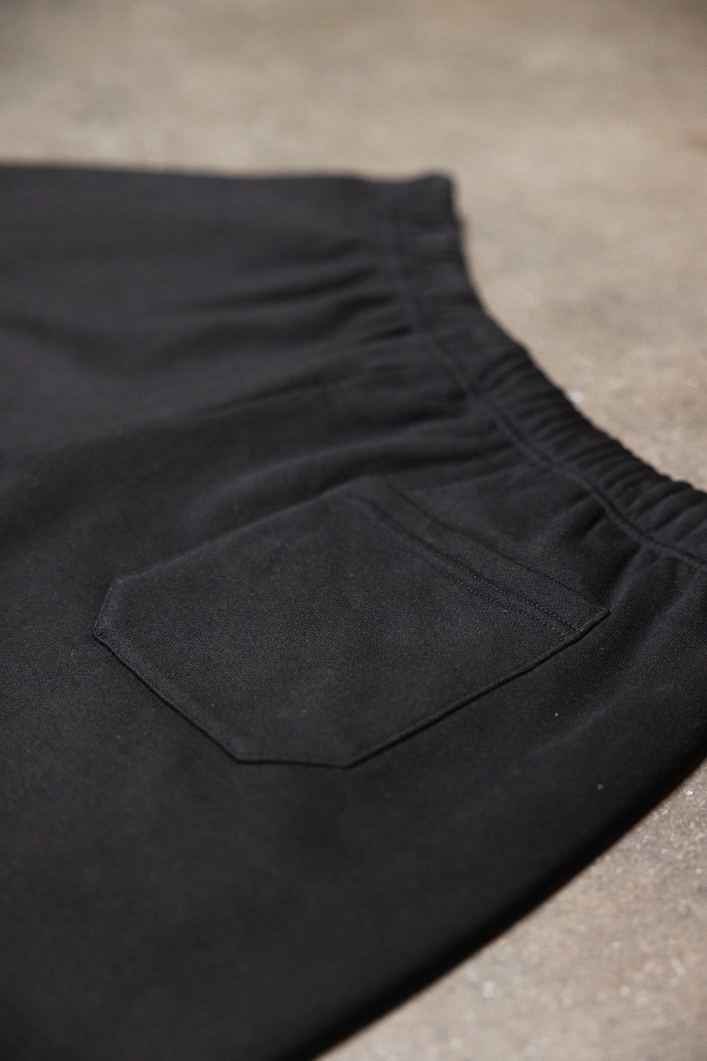 Canvas Fleece Shorts - Black