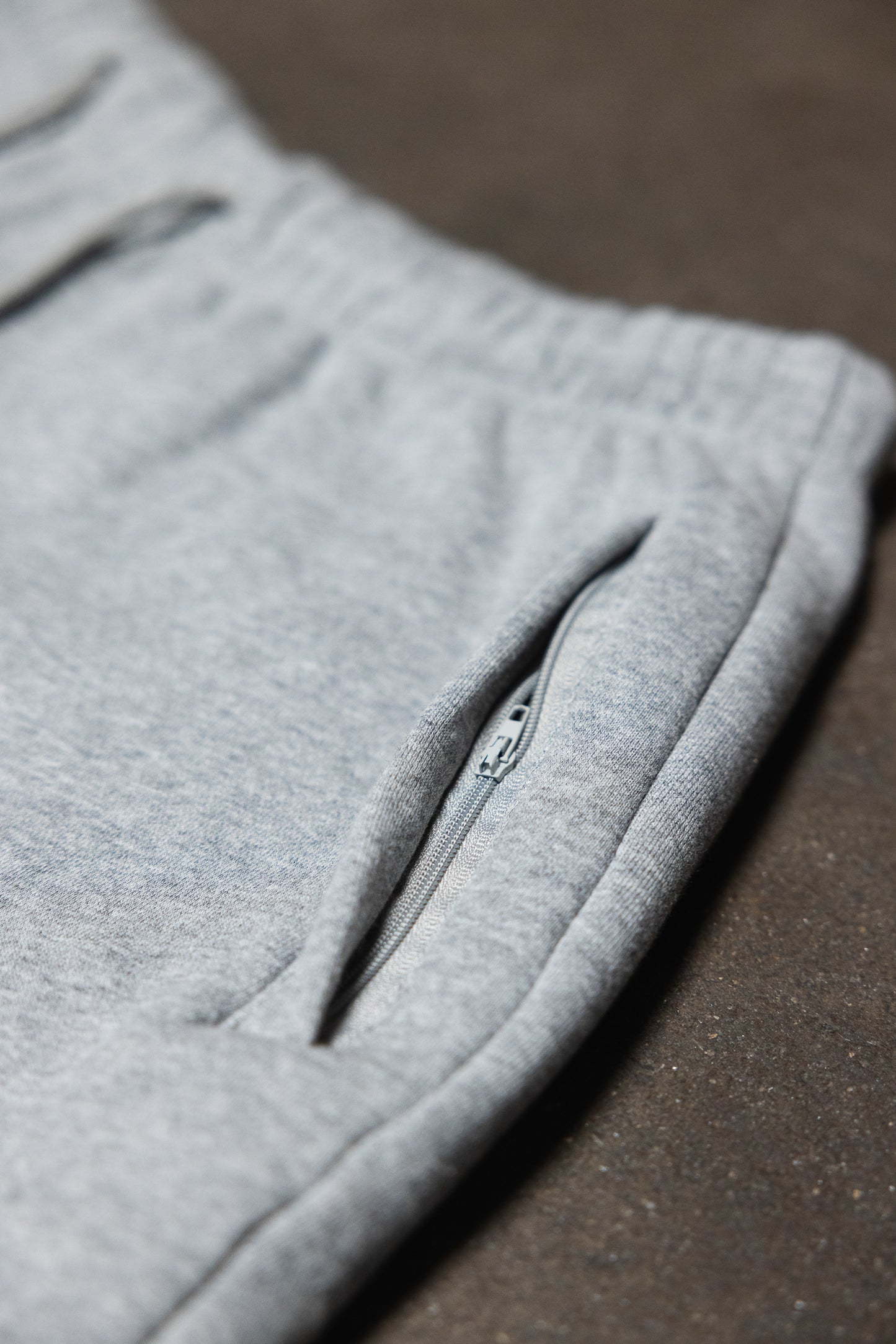 Canvas Fleece Shorts - Heather Grey