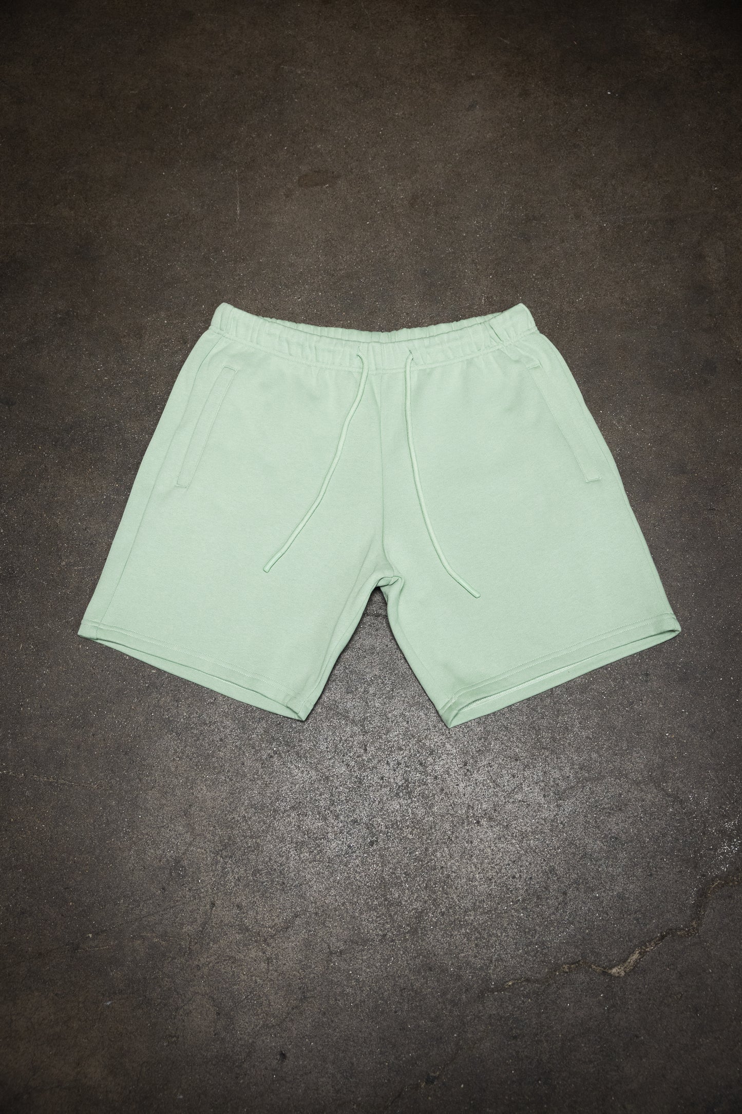 Canvas Fleece Shorts - Dusty Mint