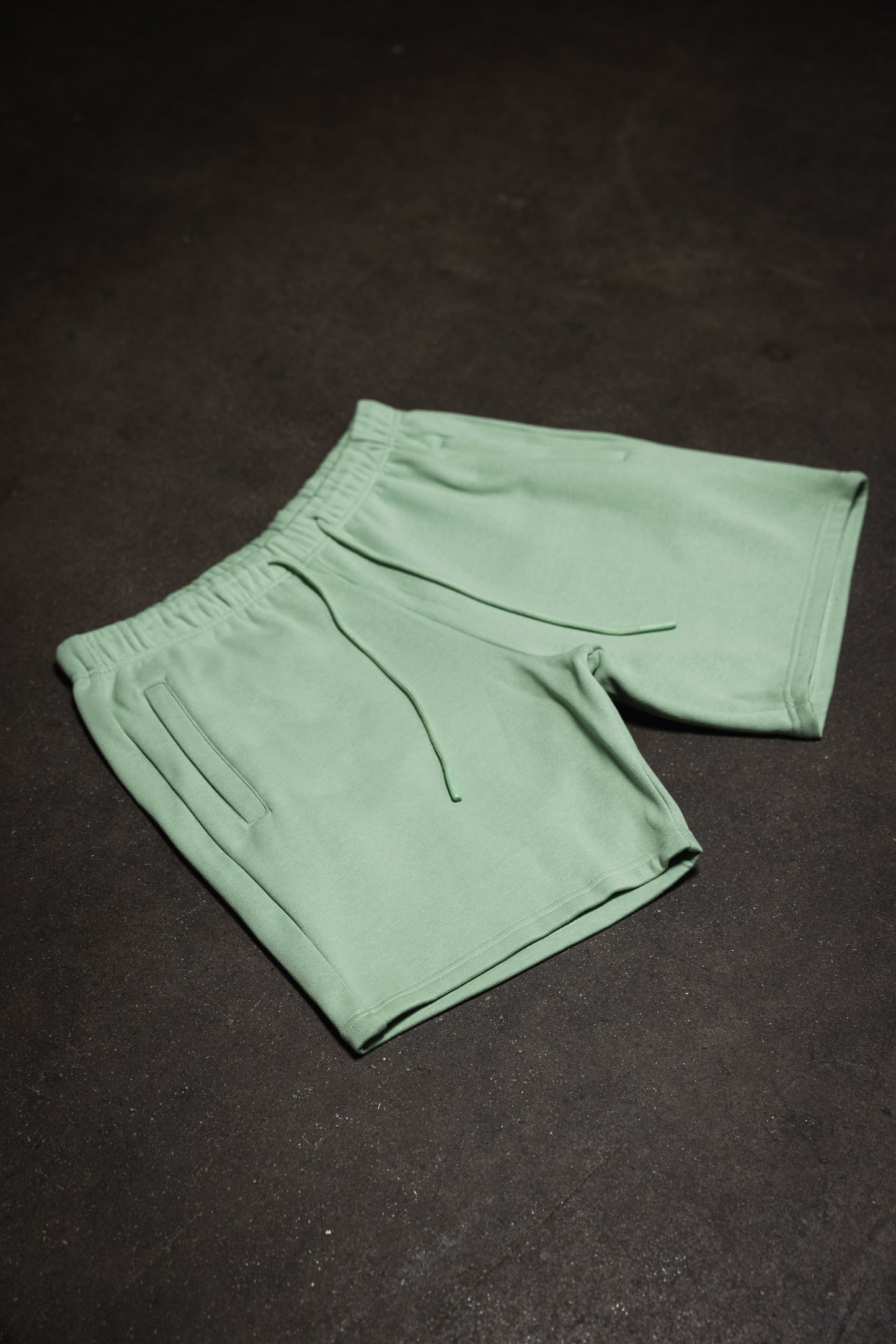 Canvas Fleece Shorts - Dusty Mint