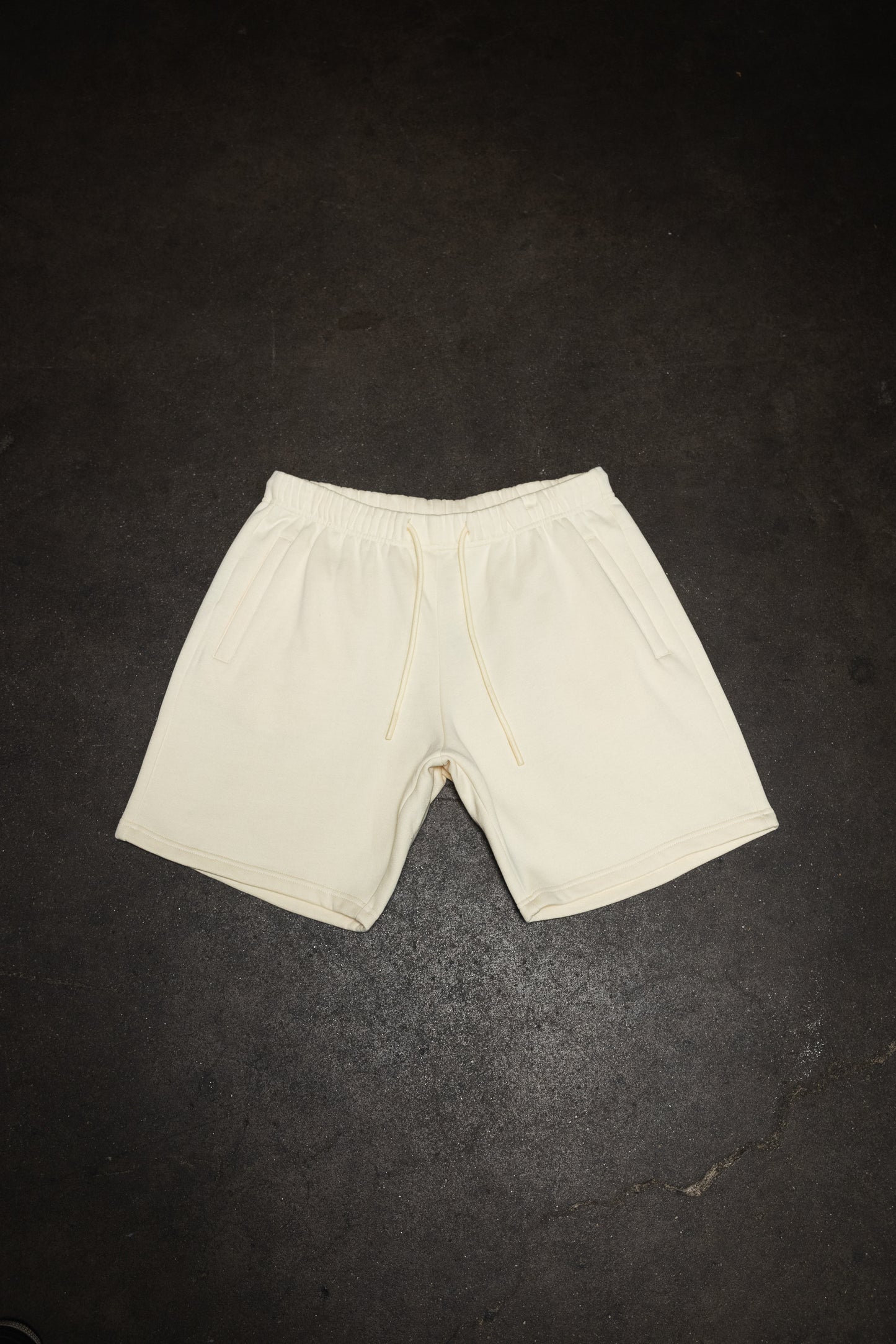 Canvas Fleece Shorts - Butter Milk