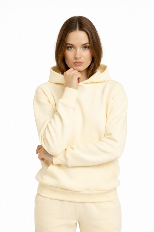 Women's Cotton Fleece Set - Buttermilk