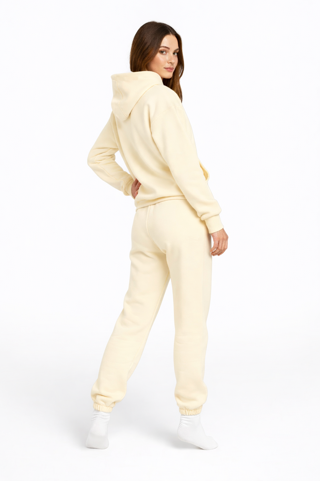 Women's Cotton Fleece Set - Buttermilk