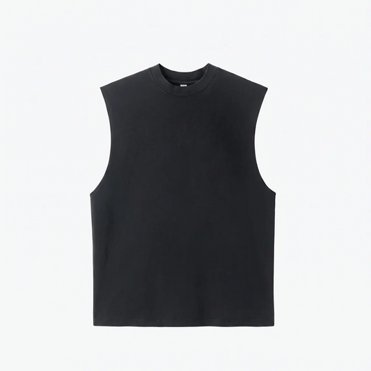 Canvas Muscle Tee - Black