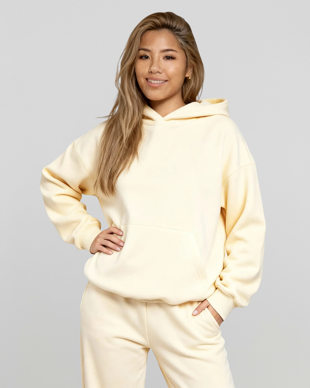 Cotton Fleece Set- Cream