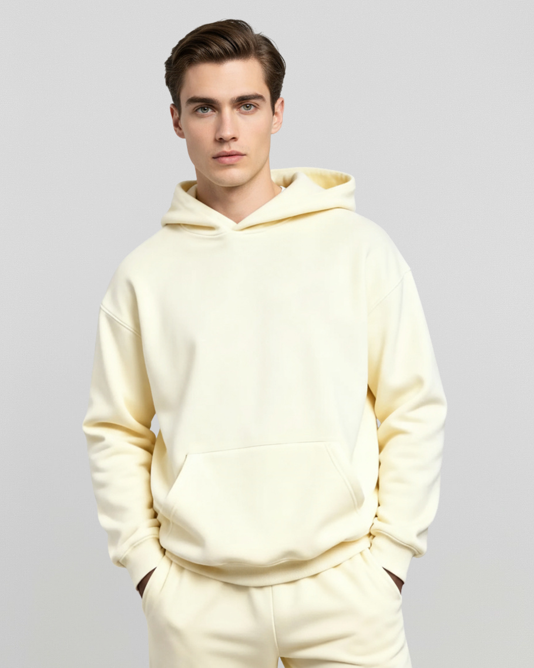 Cotton Fleece Set- Cream
