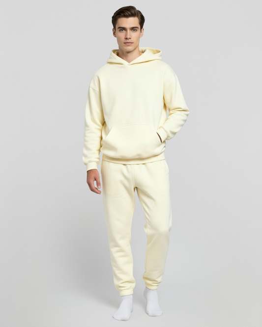 Cotton Fleece Set- Cream