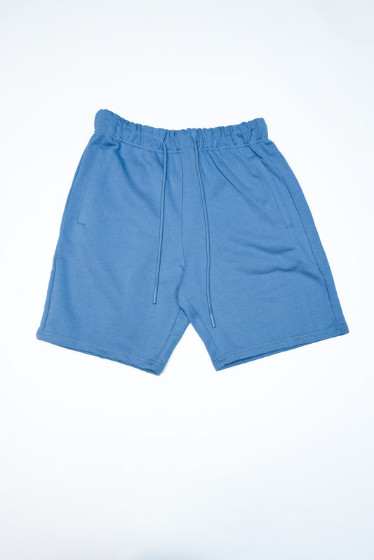 French Terry Shorts - Smokey Blue