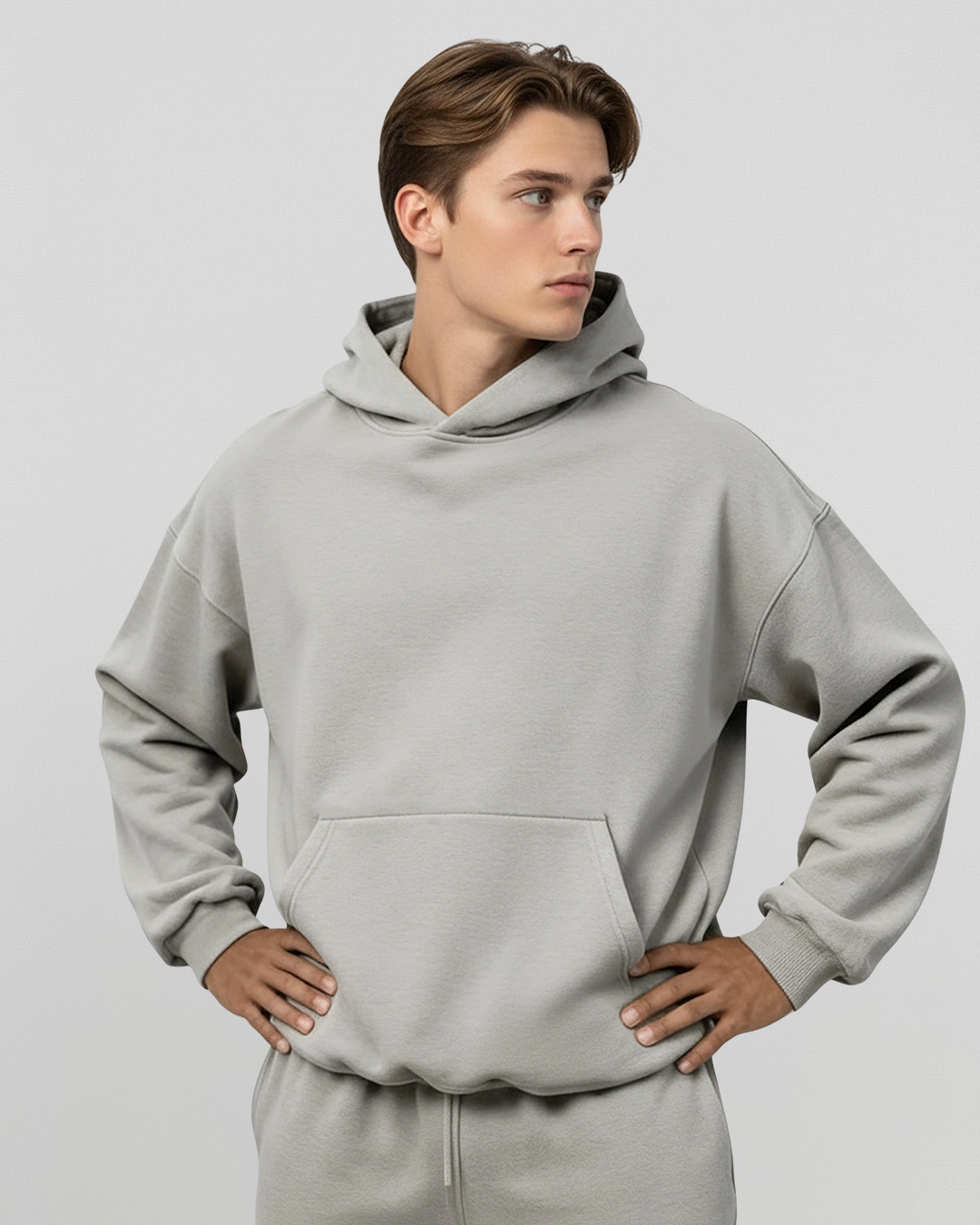 Cotton Fleece Set - Dark Grey