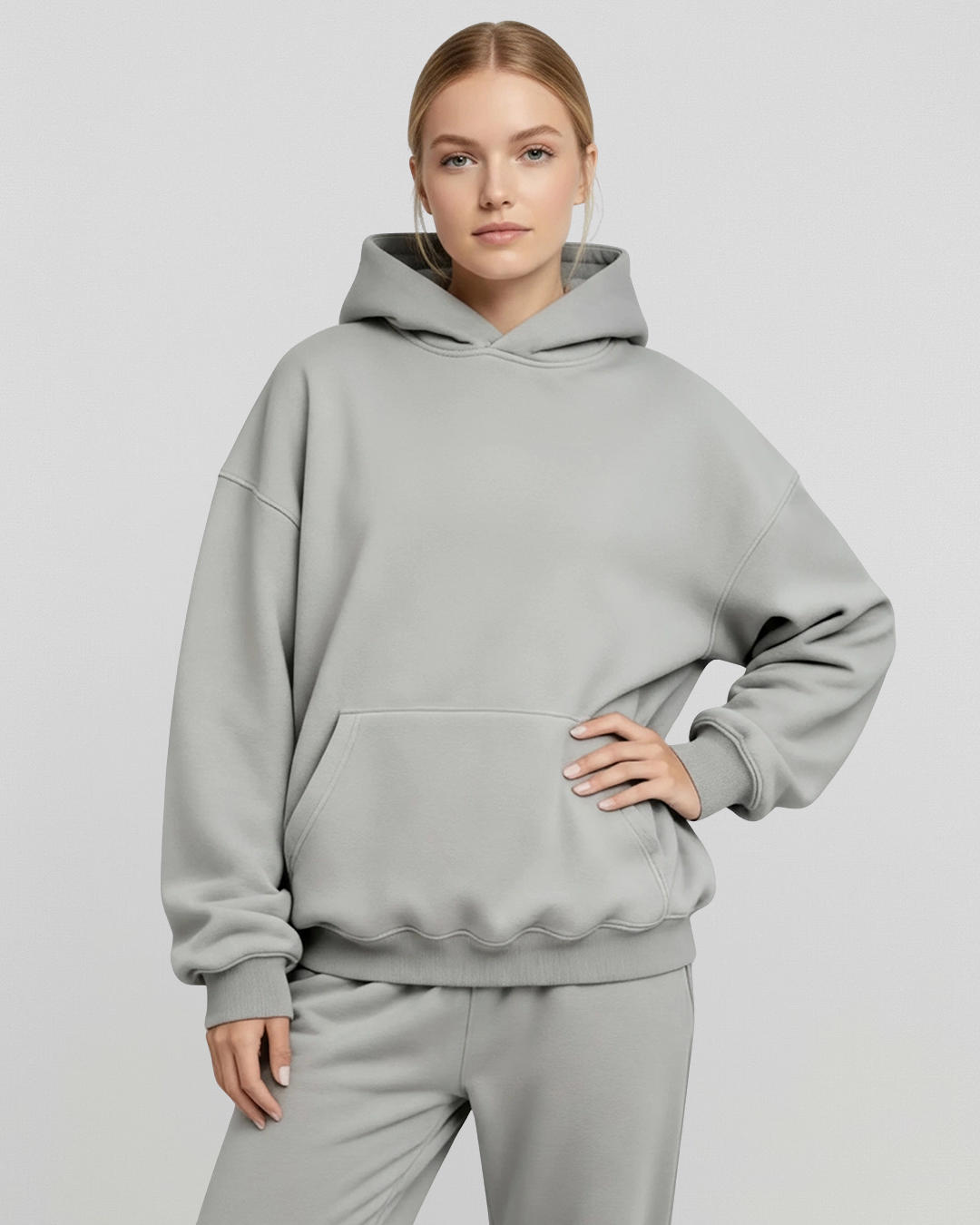 Cotton Fleece Set - Dark Grey