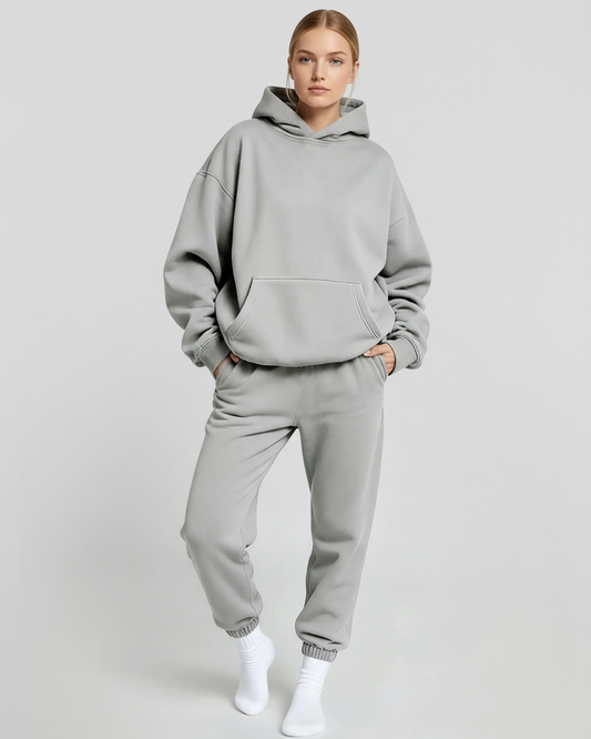 Cotton Fleece Set - Dark Grey