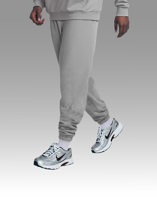 Cotton Fleece Joggers - Dark Grey