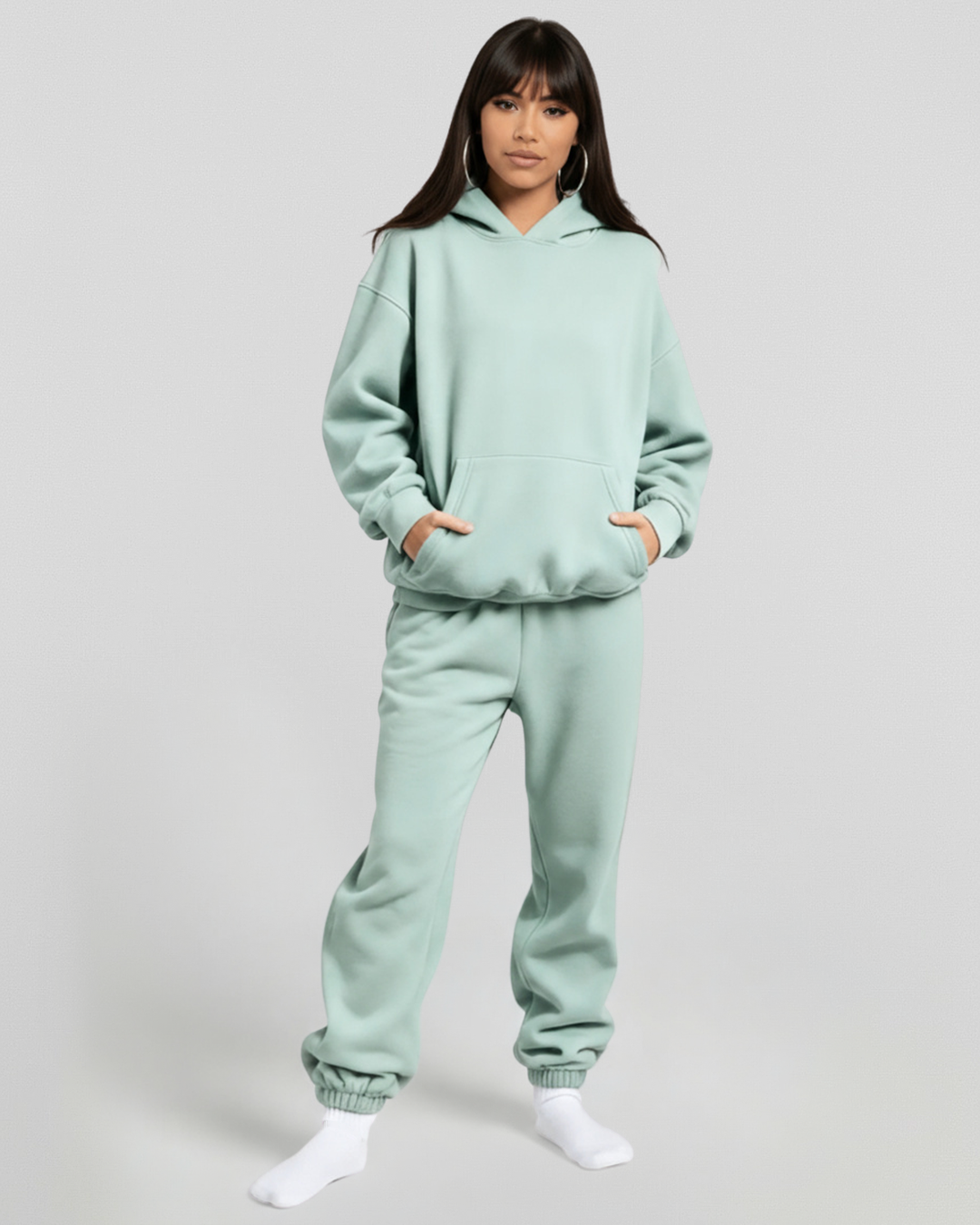 Cotton Fleece Set - Dusty Mint