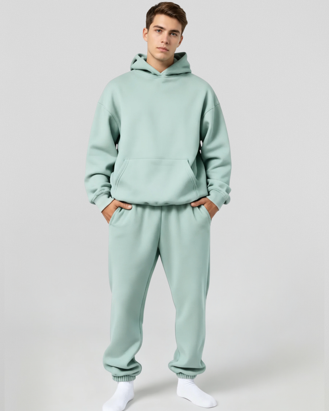Cotton Fleece Set - Dusty Mint
