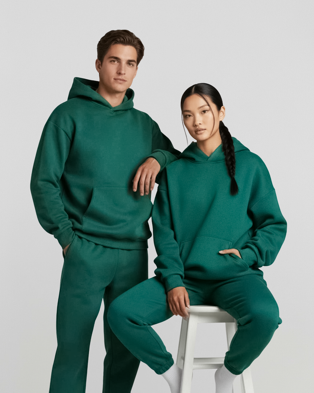 French Terry Set - Hunter Green