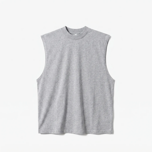 Canvas Muscle Tee - Heather Grey