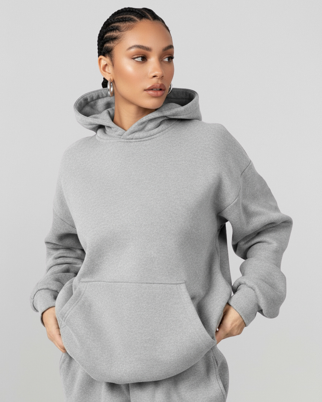 French Terry Set - Heather Grey