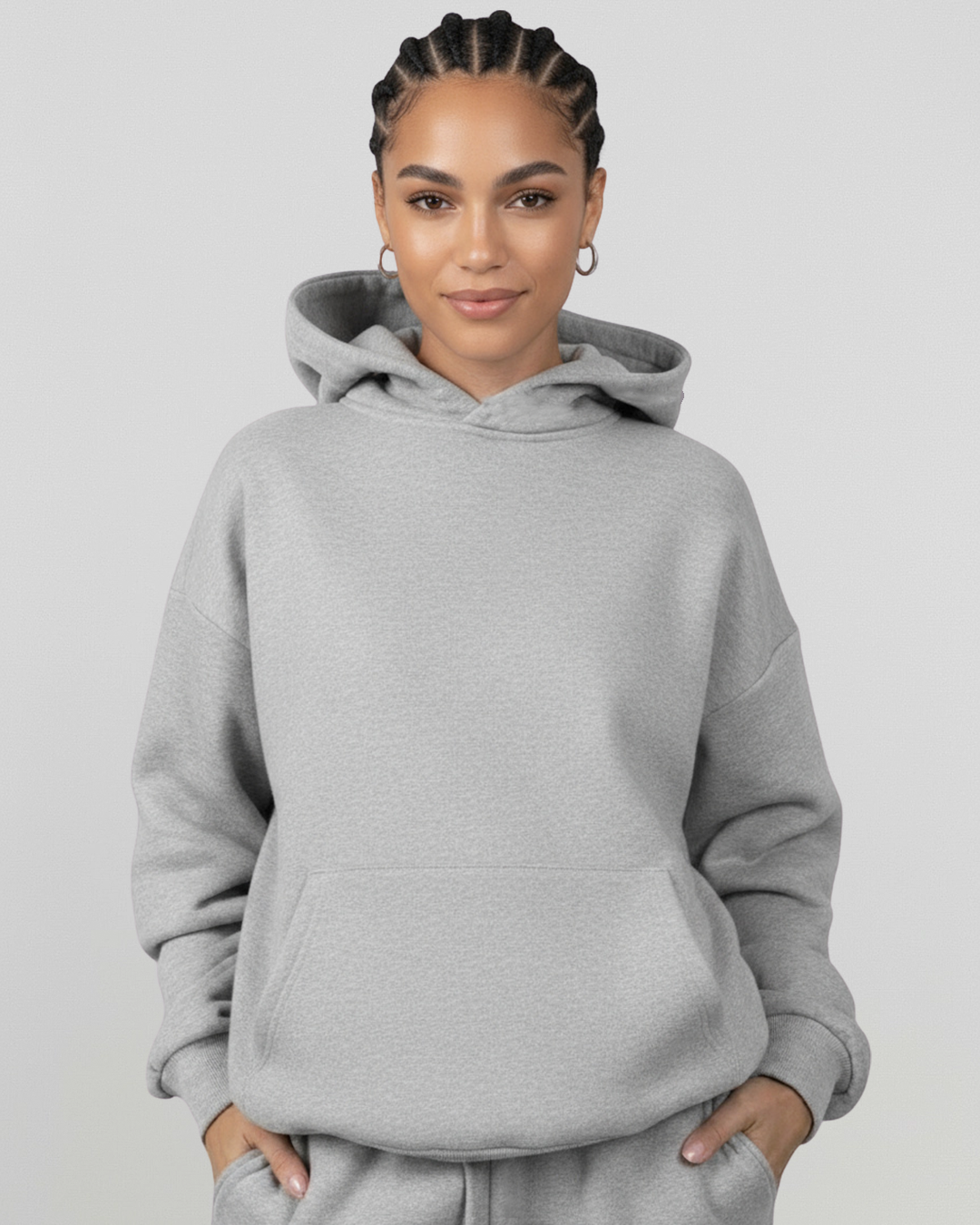 French Terry Set - Heather Grey