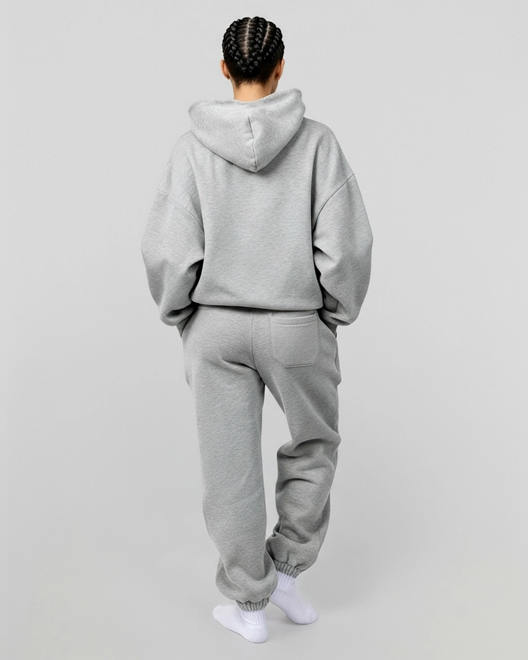 French Terry Set - Heather Grey