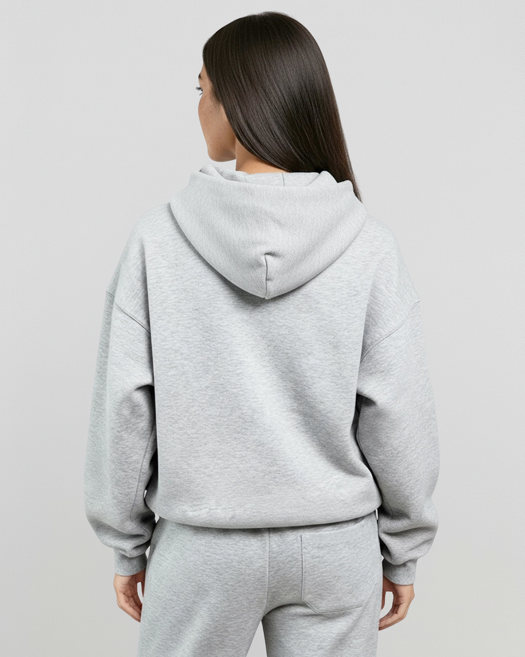 Women's Cotton Fleece Set - Heather Grey