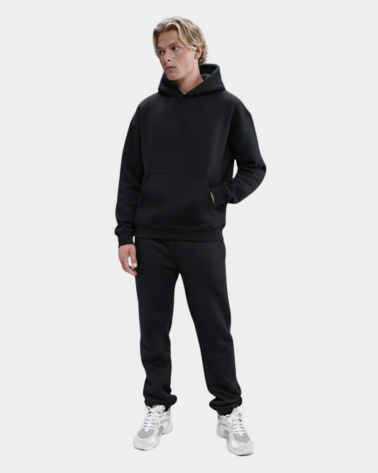 Cotton Fleece Set - Jet Black