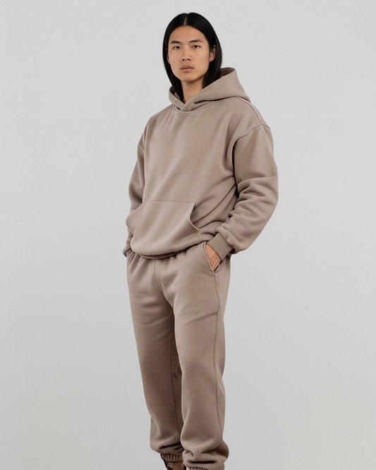 Cotton Fleece Set - Khaki