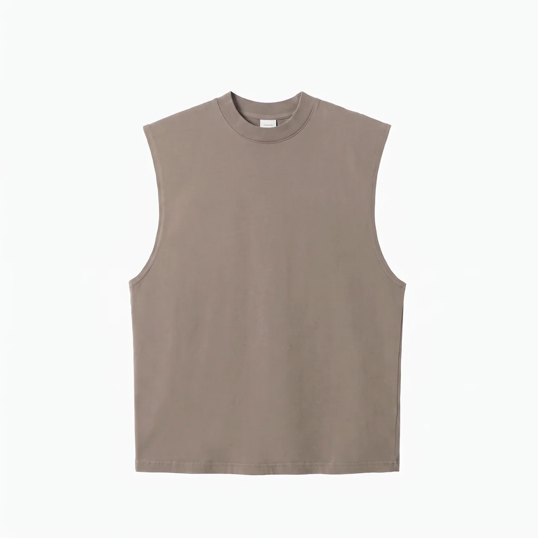 Canvas Muscle Tee - Khaki