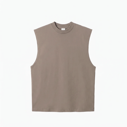 Canvas Muscle Tee - Khaki