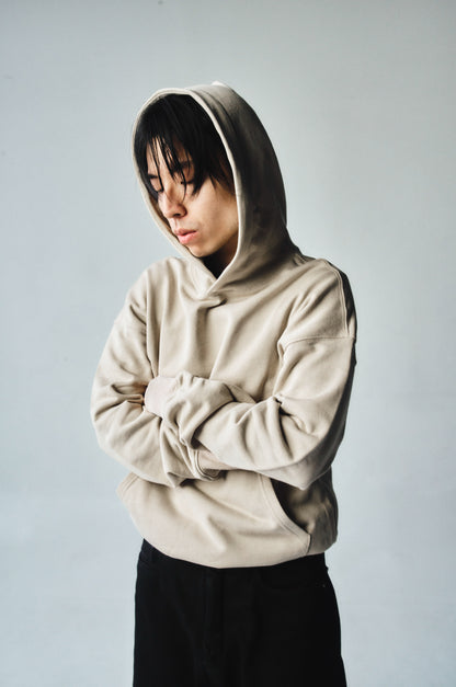 French Terry Hoodie - Stone