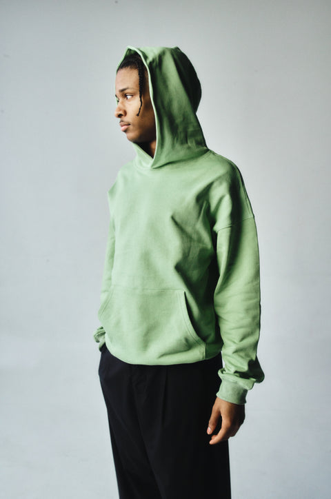 French Terry Hoodie - Dusty Mint