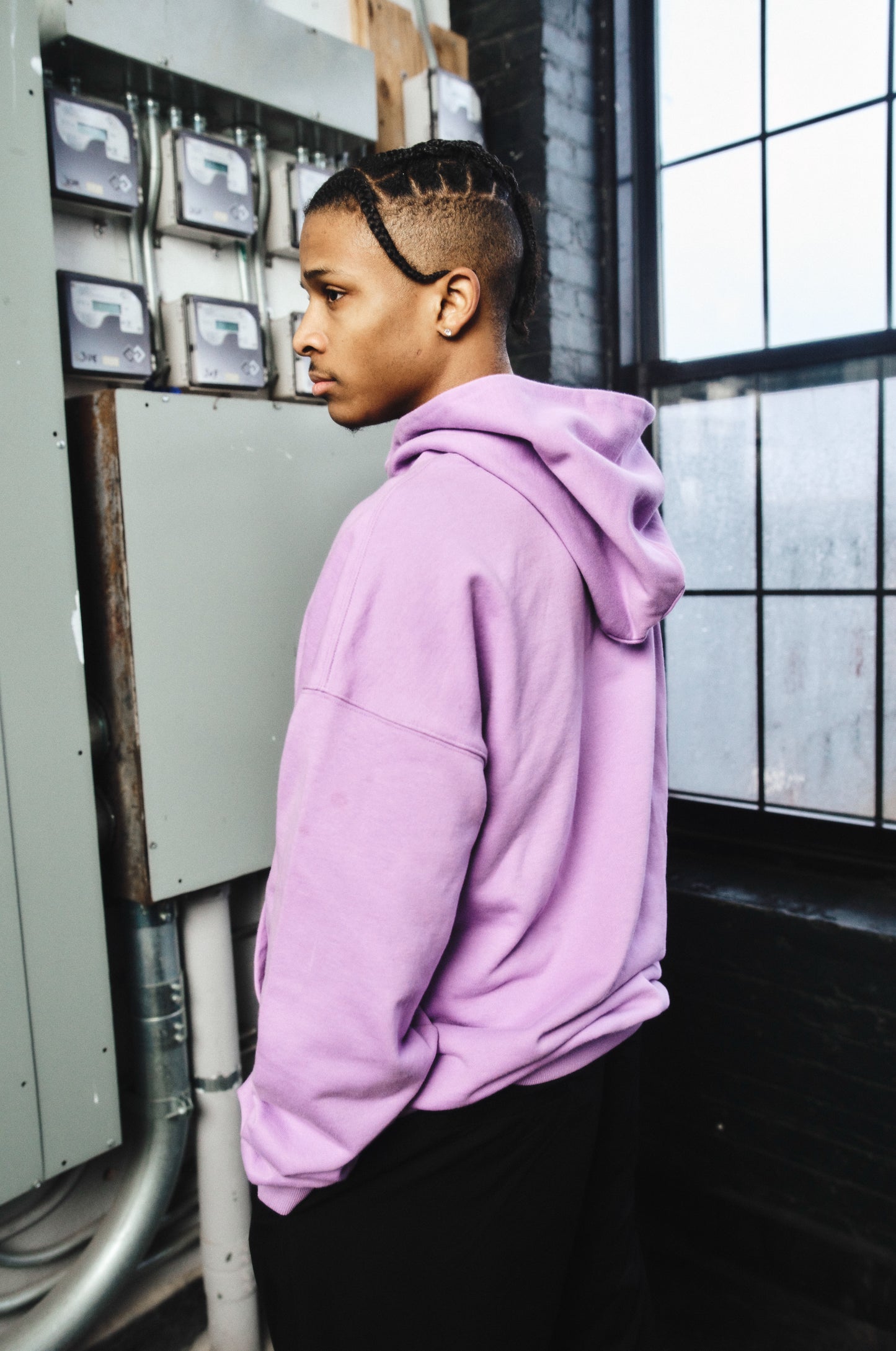 French Terry Hoodie - Lavender