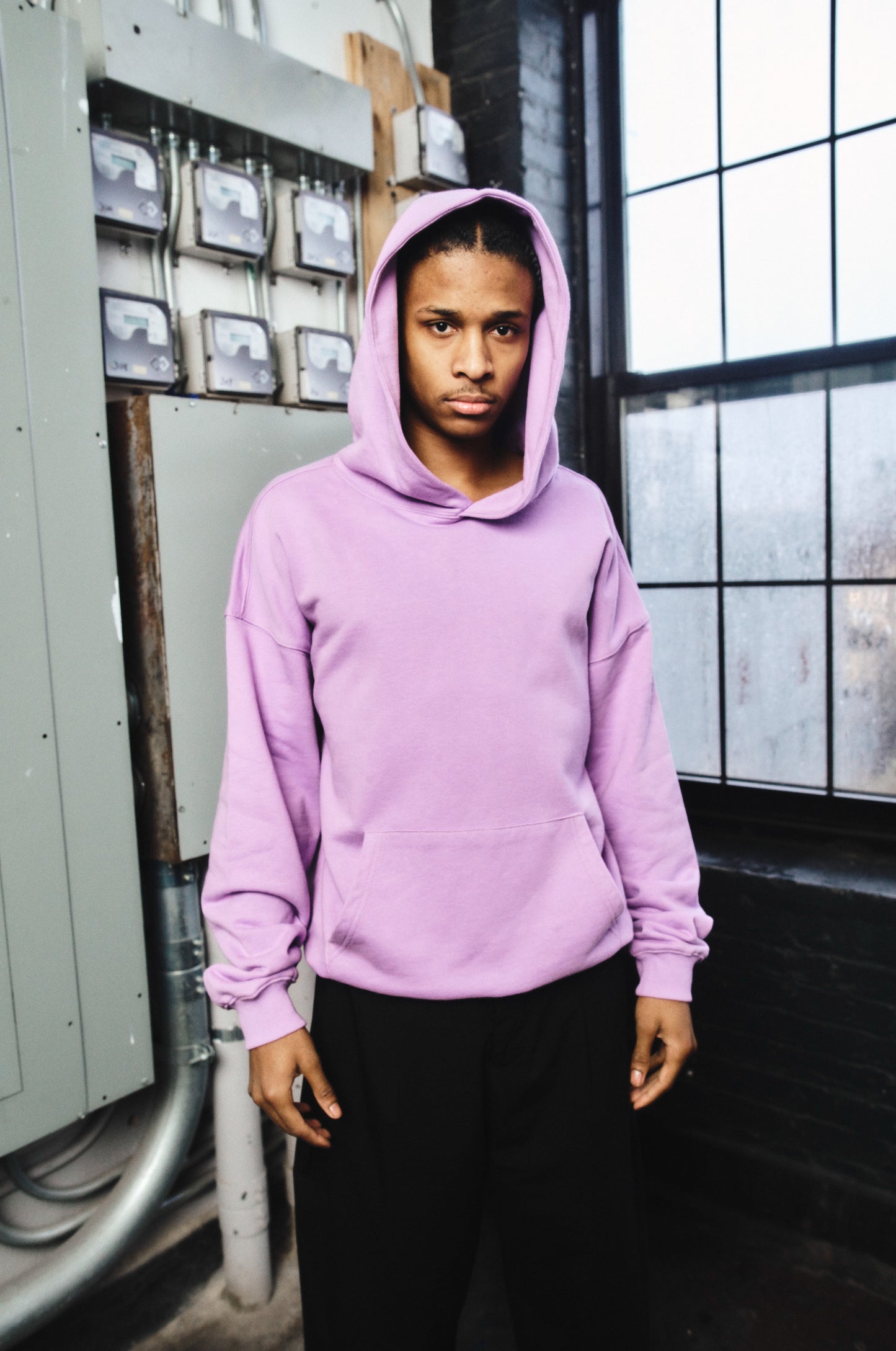 French Terry Hoodie - Lavender