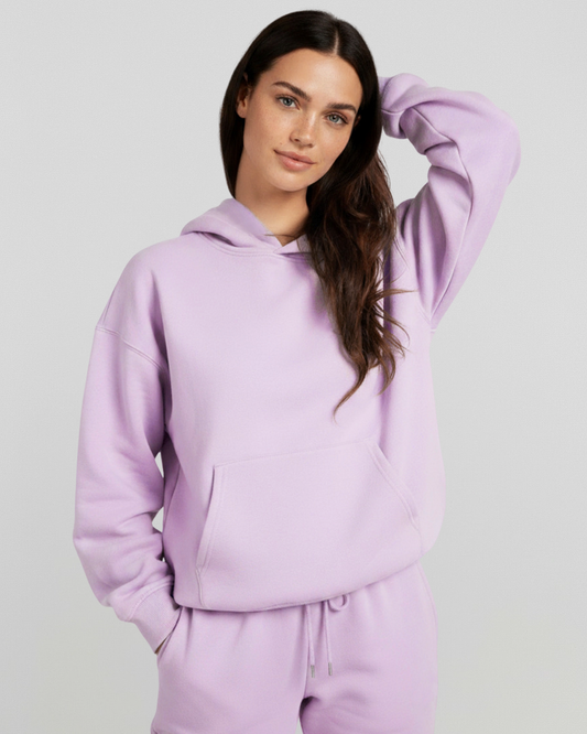 French Terry Hoodie - Lavender