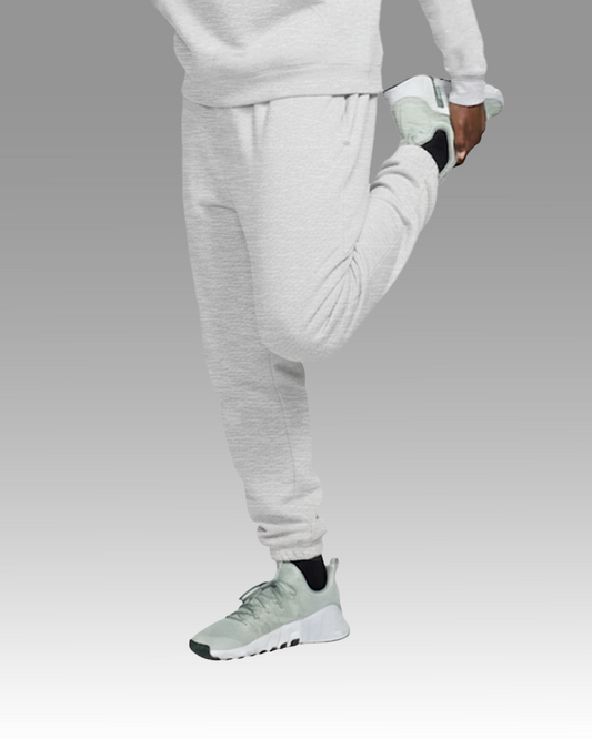 Cotton Fleece Joggers - Light Oatmeal