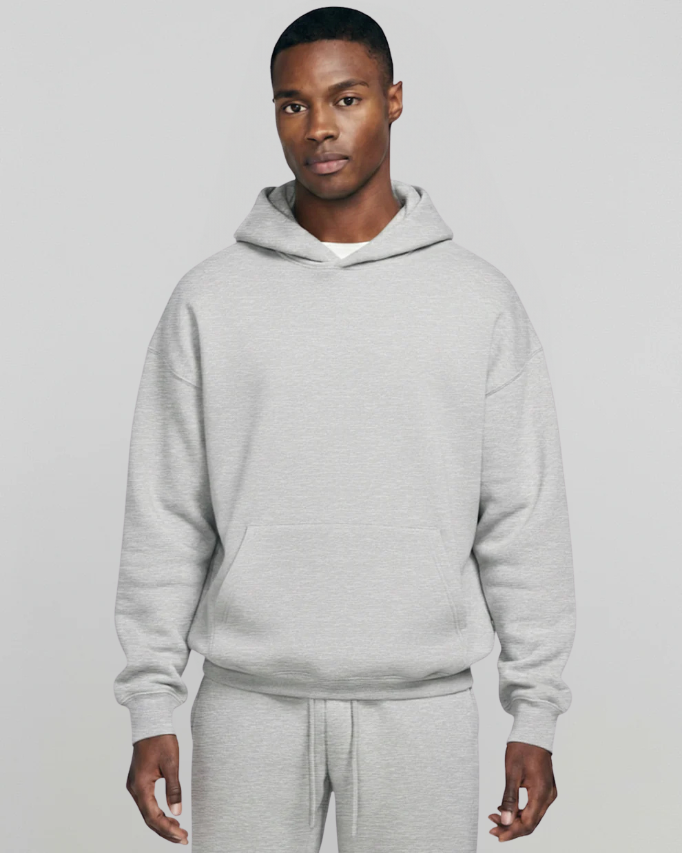 Men's Cotton Fleece Set - Light Oatmeal