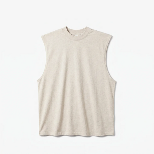 Canvas Muscle Tee - Light Oatmeal