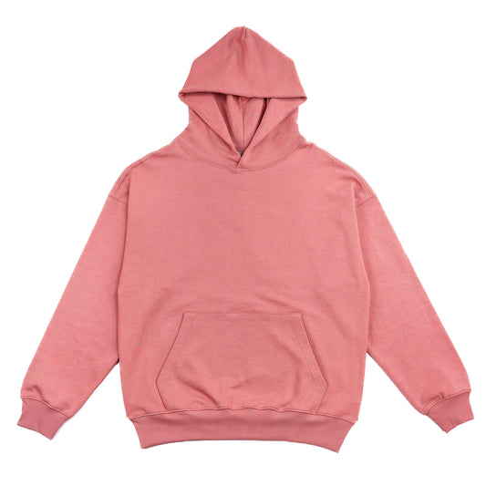 French Terry Hoodie - Rose Wine