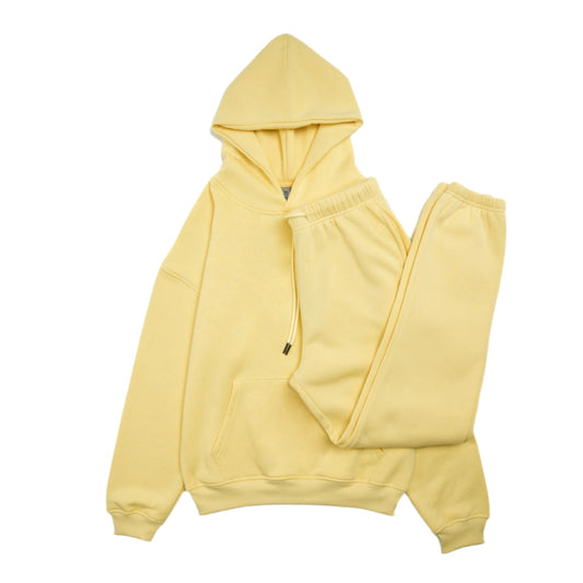 Cotton Fleece Set - Yellow - Cream