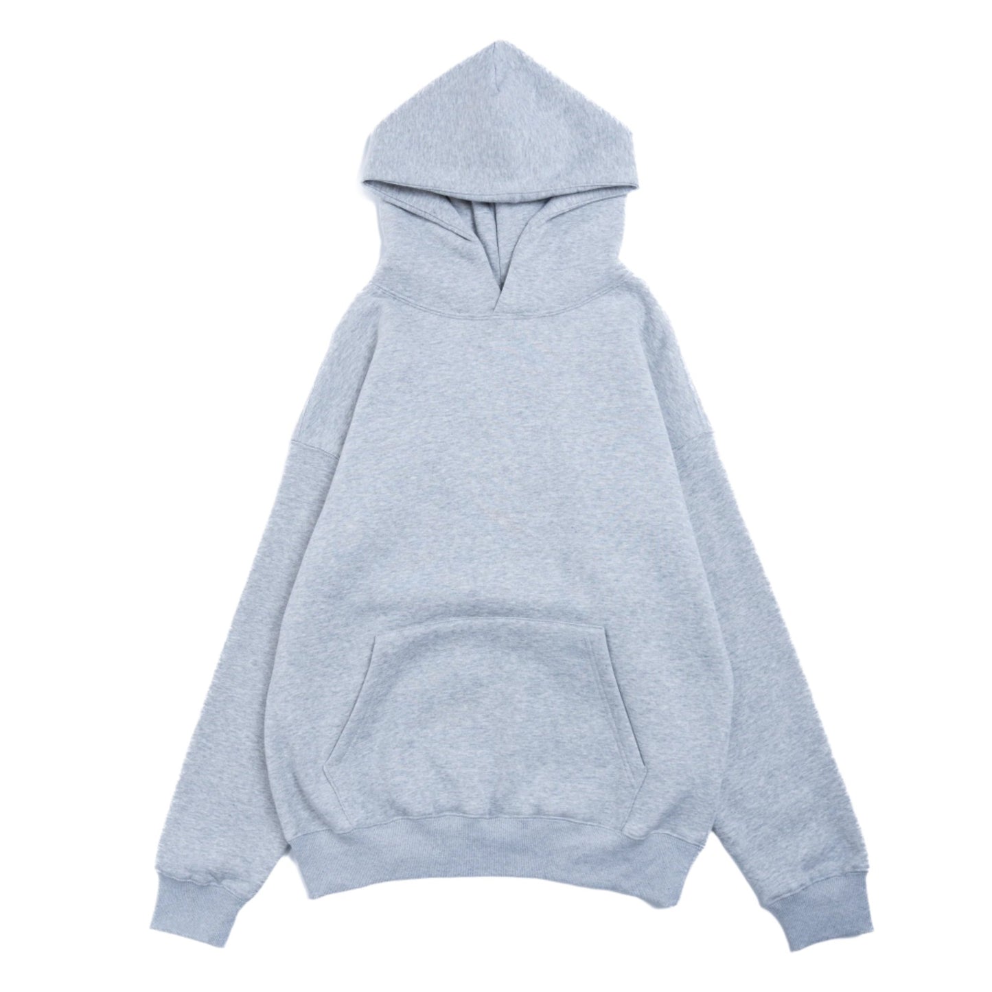 Cotton Fleece Hoodie - Heather Grey