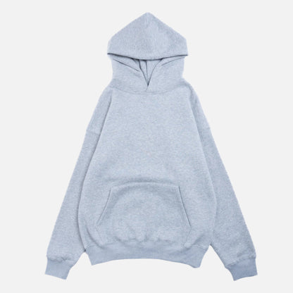 Cotton Fleece Hoodie - Heather Grey