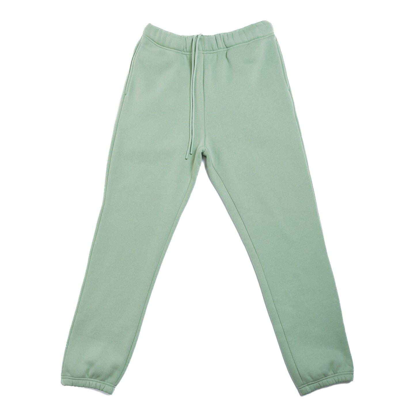 Cotton Fleece Joggers- Dusty Mint