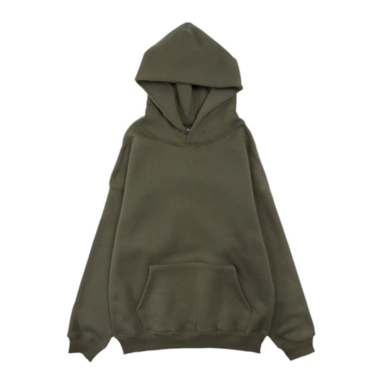 Cotton Fleece Hoodie - Olive