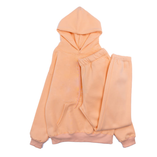 Cotton Fleece Set - Peach Fuzz