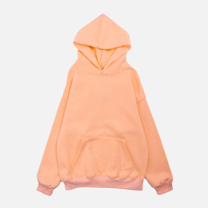 Cotton Fleece Hoodie - Peach Fuzz